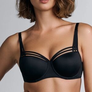 Elegant Black Strappy Bra